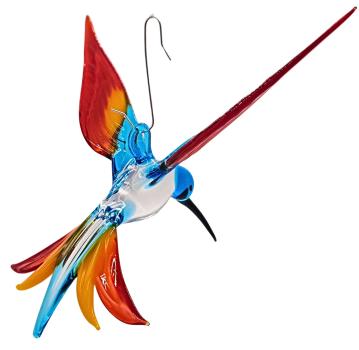 Hängevogel, Kolibri (blau-gelb-rot)